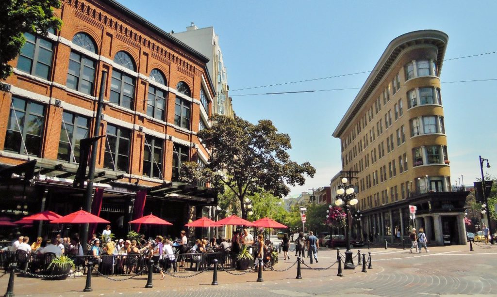 Gastown central in downtown east, vancouver