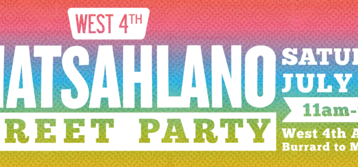 Vancouver West Kitsilano neighbourhood Spotlight: Khatsahlano Street festival 2019 Music and Art. Everything in a glance – visual interactive guides for neighbourhoods in Vancouver.