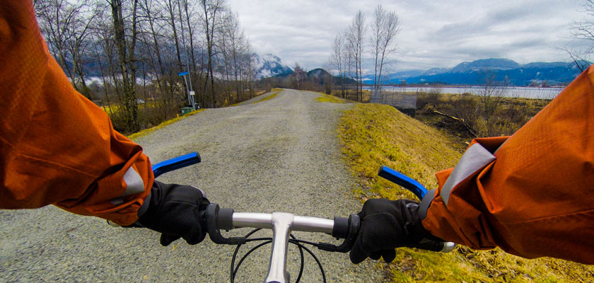 Traboulay Trail along Pitt River in Riverwood Port Coquitlam
