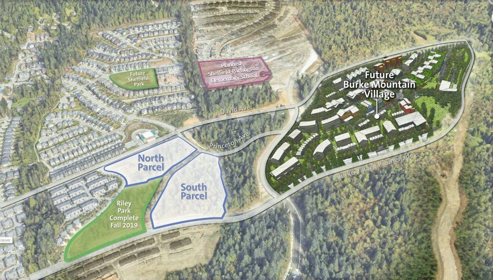 Smiling Creek Townhouse Development site in Burke Mountain. ++See Video Below for more info.